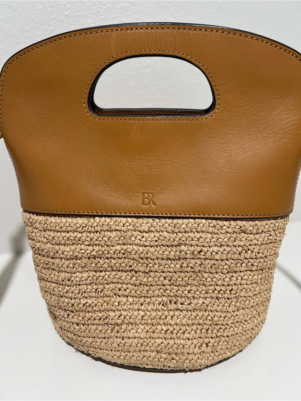 Banana Republic tan Straw-Accent Crossbody Bag - Picture 3 of 6